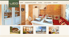 Desktop Screenshot of leo-appartements.at